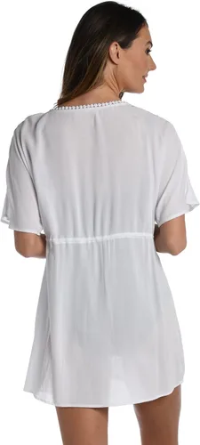 Vista 2 de La Blanca Pareo para traje de baño tipo kimono
