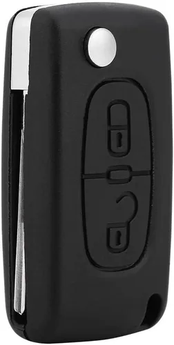 Vista 7 de Qiilu Llave de control remoto de entrada sin llave, 2 botones de encendido de coche 433MHz con hoja sin cortar para 207 307 308 407 807