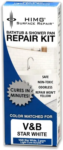 Vista 10 de HIMG Kit de reparación de bañera y ducha, color compatible: American Standard White