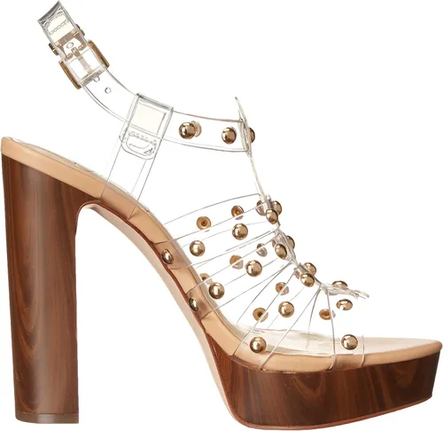 Vista 6 de Jessica Simpson Rienne - Sandalias de tacón gladiador con plataforma enjaulada para mujer