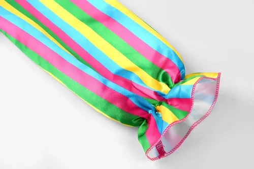 Vista 5 de ReliBeauty Disfraz de payaso para niños y niñas, disfraz de circo con peluca