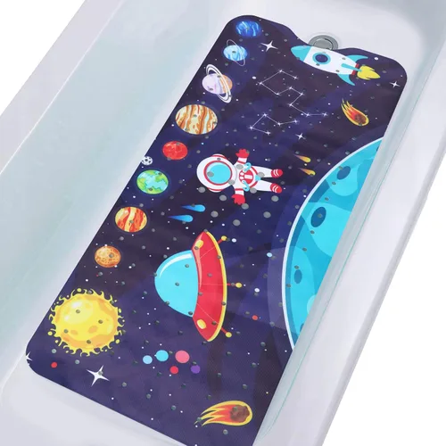 Vista 12 de Alfombra de Bañera Antideslizante Tapete de Ducha para Niños Adultos y Ancianos 40X16 Pulgadas Extra Largo Tapetes de Baño Antideslizantes