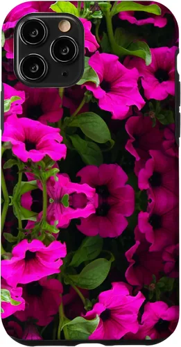 Vista 27 de iPhone 16 Purple Petunia Floral Cool Garden Plant Flower Gardener Gift Case