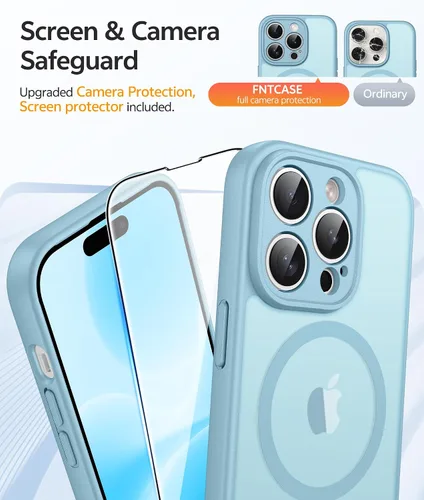 Vista 233 de FNTCASE Funda para Motorola Moto G-Stylus-5G-2025: Funda magnética translúcida mate a prueba de golpes para Moto G Stylus 2026, funda protectora