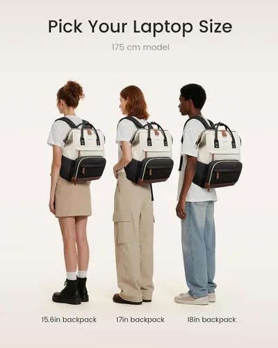 Vista 6 de LOVEVOOK Mochila para laptop para mujer, 15,6 pulg.