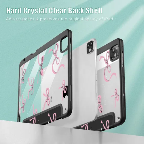 Vista 8 de May Chen Funda para iPad Pro de 11 pulgadas M2 de 4ª generación 2022, iPad Pro 11 de 3ª/2ª/1ª generación, Funda con cubierta trasera transparente a
