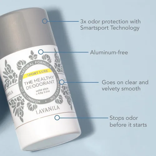 Vista 2 de LaVanila - Sport Luxe Desodorante Saludable - 2.2 oz / Vanilla Breeze