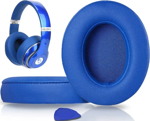 Vista 17 de SoloWIT Almohadillas de repuesto para auriculares Beats Studio 2 y Studio 3 con cable/inalámbricos sobre la oreja, almohadillas para los oídos