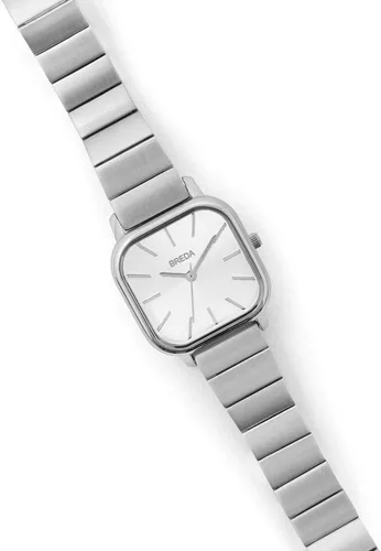 Vista 3 de Breda Esther 1735 Reloj de pulsera cuadrado con pulsera de acero inoxidable, 1.024 in
