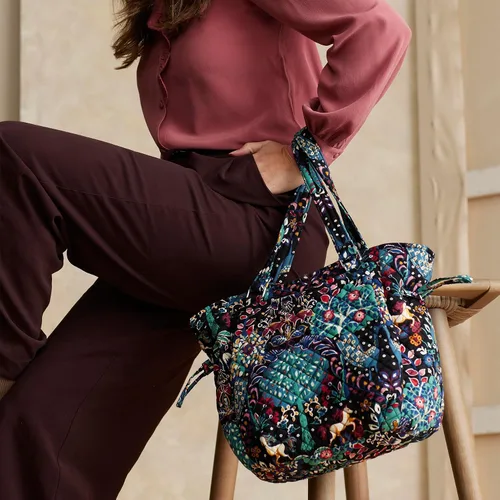 Vista 4 de Vera Bradley Monedero Glenna de algodón para mujer
