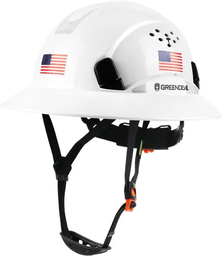 Vista 10 de Casco de seguridad de construcción ventilado de ala completa, casco de seguridad aprobado por la OSHA Cascos De Construcción, cascos de trabajo