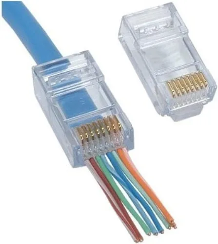 Vista 4 de Platinum Tools 100010C EZ-RJ45 Cat6 Conector 50/ para terminación de cable Ethernet