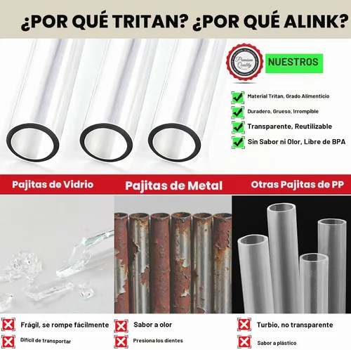 Vista 8 de ALINK Paquete de 10 popotes reutilizables transparentes para jarra Stanley de 20 oz y 14 oz, popotes de plástico duro Tritan para Yeti Rtic de 30