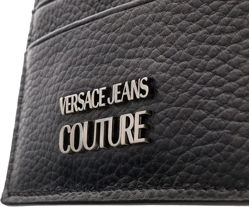 Vista 2 de Versace Jeans Couture - Cartera compacta para hombre, Negro