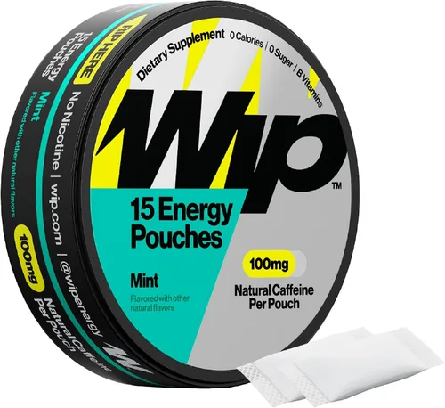 Vista 16 de Wip Energy Pouches, Mezcla sin azúcar con 100 MG de cafeína natural, vitaminas B, minerales y L Teanina para apoyo energético, preentrenamiento