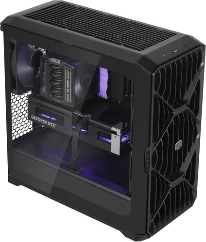 Vista 2 de Cooler Master HAF II 500 ATX PC Case, High Airflow Dual 220mm + 180mm Fans