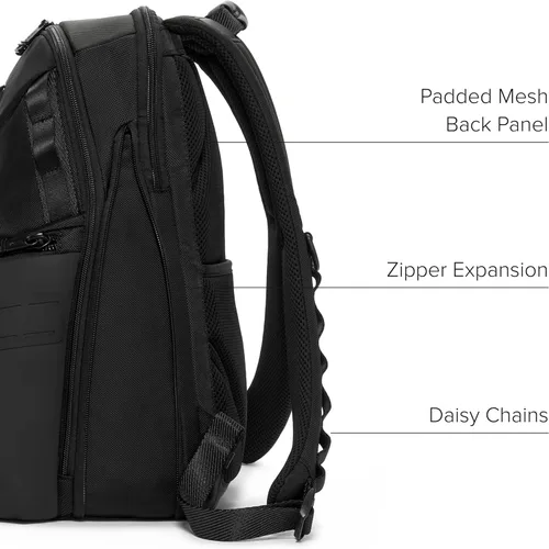 Vista 4 de TUMI Mochila de navegación para hombre, Negro -, Mochila de navegación