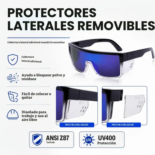 Vista 3 de Gafas de sol polarizadas de seguridad UV400 con certificación ANSI Z87.1