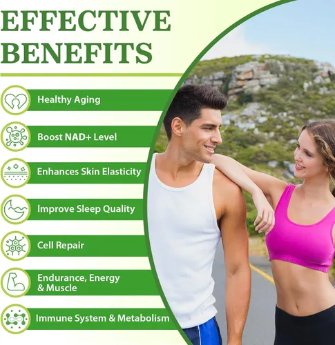 Vista 3 de NMNH (mononucleótido de dihidronicotinamida), suplemento de NMN, 500 mg por porción de suplemento NAD para aumentar los niveles de NAD+ a medida que