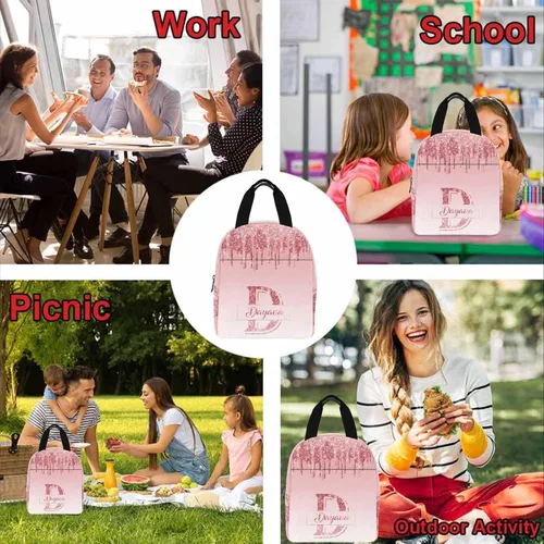 Vista 5 de Mochila personalizada para niños, texto dorado brillante, color azul oscuro, mochila con nombre personalizado para niños y niñas, Color 12, Mochilas
