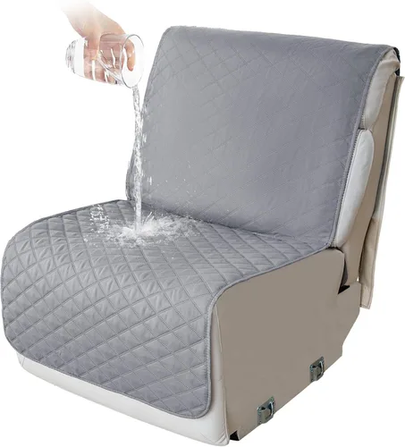 Vista 140 de HDCAXKJ Fundas de sofá seccional reclinable 100% impermeable, forma de L, funda de sofá reclinable lavable acolchada suave para mascotas, perro