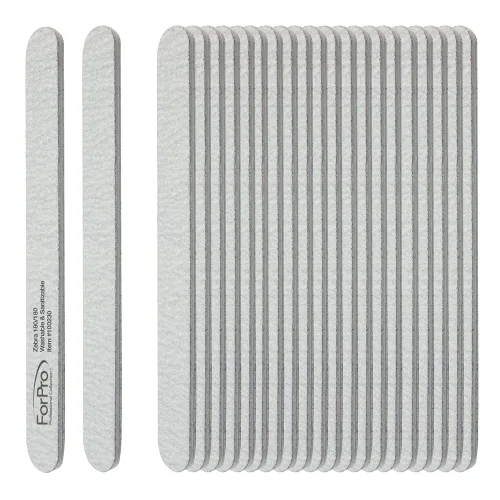 Vista 10 de ForPro Professional Collection ForPro Zebra Tabla de Espuma, Grano 80/80, Lima de Uñas de Manicura de Doble Cara, 7 pulgadas L x 0.75 pulgadas A