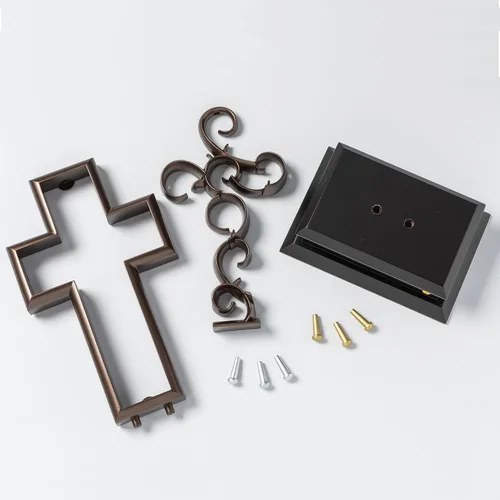 Vista 2 de Unity Cross® Cobre metálico; Unity Candle Unity Sand Elegante alternativa rústica