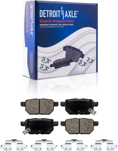 Vista 46 de Detroit Axle - Pastillas de freno para Avalanche Express Suburban Savana Yukon XL 1500 Chevy Tahoe GMC Cadillac Escalade, Pastillas de freno