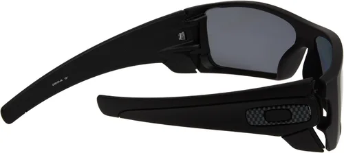 Vista 3 de Oakley anteojos de sol Batwolf Negro Mate con polarizadas, Color Gris Lens + Pegatina