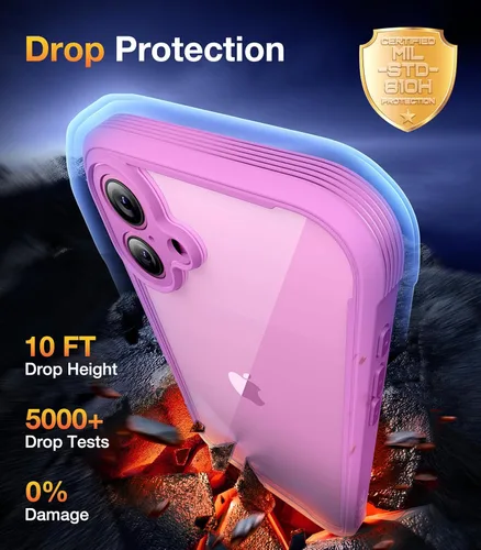Vista 328 de DIACLARA - Funda transparente compatible con iPhone XR 6.1 pulgadas 2018