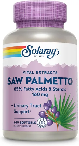 Vista 7 de SOLARAY - Extracto de palma enana americana – Salud de próstata y apoyo del tracto urinario – 136 mg de ácidos grasos y esteroles – verificado