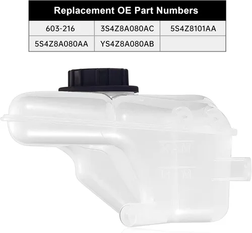 Vista 4 de EVIL ENERGY Tanque de refrigerante con tapa, compatible con Focus 2000-2007, reemplazo para 603-216 3S4Z8A080AC 5S4Z8101AA 5S4Z8A080AA YS4Z8A080AB