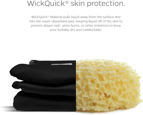 Vista 3 de Pet Parents - Bandas abdominales y extensores lavables prémium para perros machos - Pañales para perros machos - Paquete de 3 - Color: negro