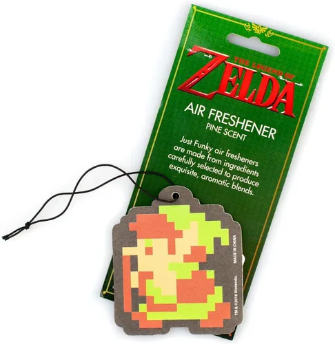 Vista 4 de Zelda - Ambientador Pixelized Link Accesorios con licencia Nintendo Accesorio perfecto para automóvil, hogar, oficina Aroma de pino