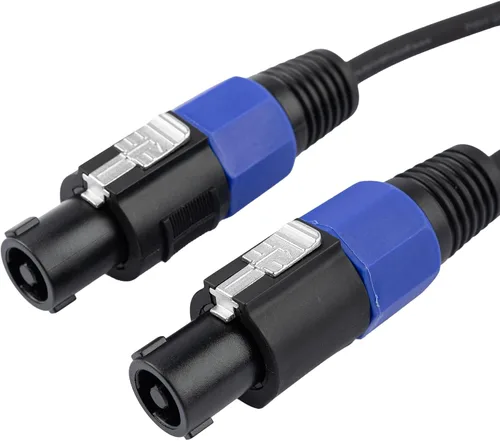 Vista 10 de Cableworks Por Gator Cases Backline Series Conector de bloqueo giratorio estándar de 25 pies a conector de bloqueo giratorio Cable de altavoz