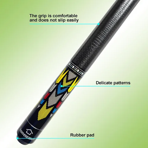 Vista 2 de HomeSeason 58" Pool Cue Stick 18oz Billiard Birch Wood 13mm Tip Cue Sticks Professional Low Deflection Pool Sticks with Cue Case
