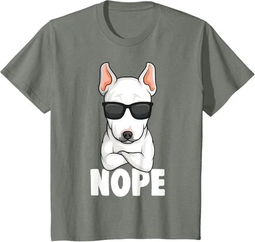 Vista 113 de Camiseta de perro Bull Terrier para niños y mujeres, Negro