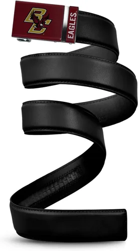 Vista 36 de Mission Belt Con licencia oficial de la NC Alabama Crimson Tide Crimson Tide (Cuero Negro)