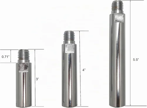 Vista 4 de Varilla de conexión de eje de extensión de amoladora angular de 5/8 "-11 con amoladora ajustable llave inglesa brida Kit de tuerca de brida