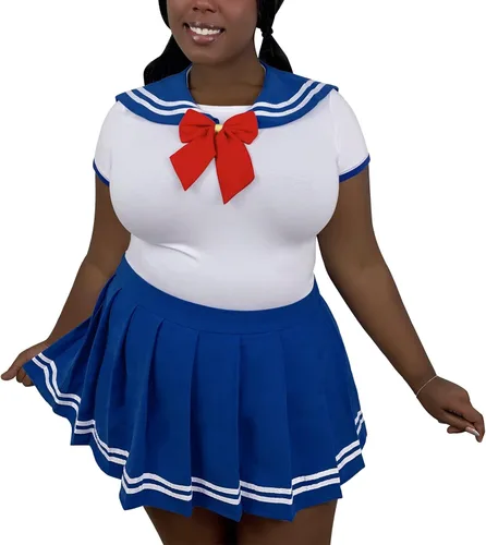 Vista 4 de Littleforbig - Pijama de algodón para enterizo conjunto de falda mágica para cosplay