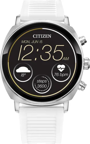 Vista 14 de Citizen CZ Smart PQ2 - Reloj inteligente unisex de 1.614 in con aplicación YouQ con IBM Watson® AI y NASA Research, Wear OS por Google, recursos