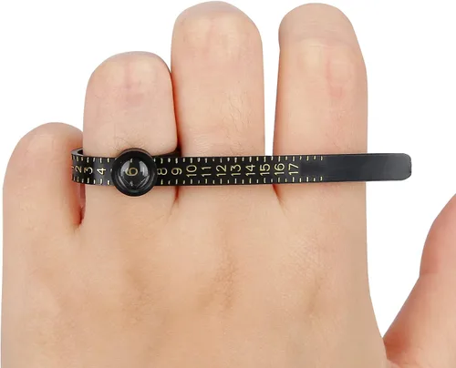 Vista 2 de Kiwen Upgraded Ring Sizer Measuring Tool, Ring Measurer and Ring Sizer 1-17