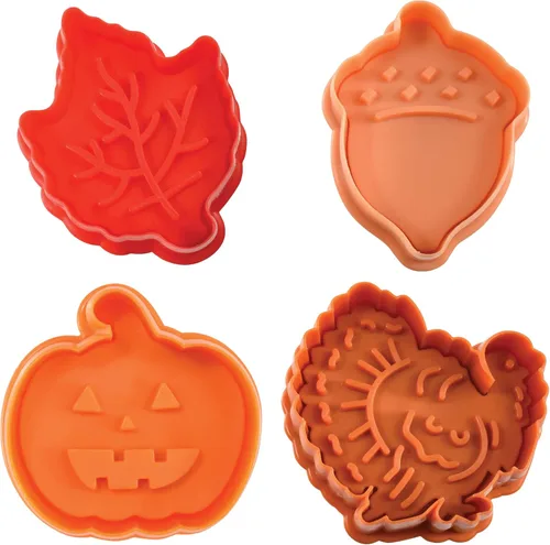 Vista 4 de R & M International estampador para panadería / galletitas / fondant, Acción de gracias, Plateado