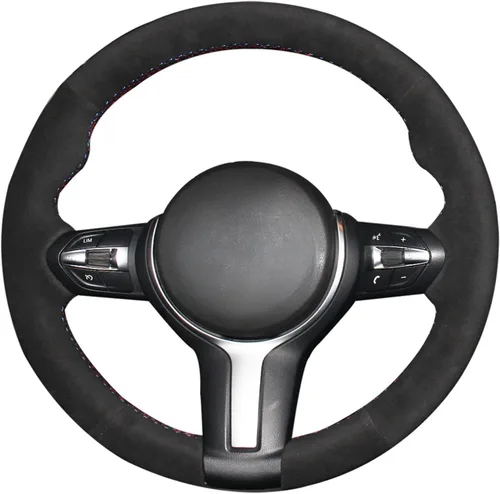 Vista 38 de MEWANT - Funda para volante de automóvil cosida a mano de Athsuede para BMW F87 M2 F80 M3 F82 M4 M5 F12 F13 M6 F85 X2 X5 M F86 X6 M F33 F30 M
