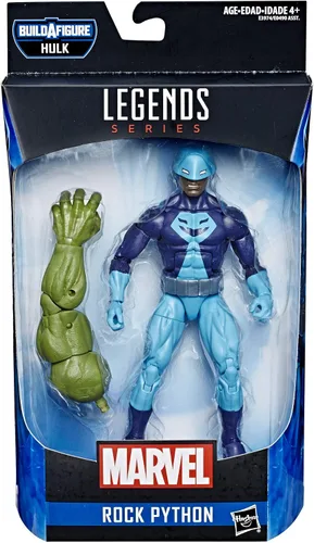 Vista 2 de Marvel Legends Series Rock Python - Figura de acción coleccionable de 6 pulgadas para niños de 6 años de edad con figurita Build-A-Figurepiece