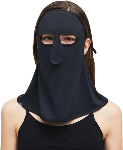 Vista 12 de SLF6M103T - Máscara de protección solar para el cuello, polaina para el cuello, bufanda, pasamontañas, pañuelos de tela con bucles para las orejas
