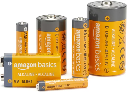 Vista 4 de Amazon Basics Paquete de 4 pilas alcalinas multiusos de celda C, 1.5 voltios, 5 años de vida útil