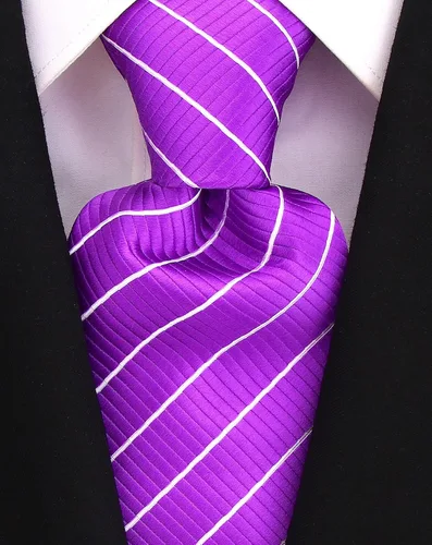 Vista 67 de Scott Allan - Corbatas de rayas para hombre - Corbata tejida para hombre