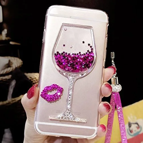 Vista 2 de Funda líquida para Samsung Galaxy S9 Plus, diseño de arena movediza con diseño de diamante 3D con purpurina brillante y estrellas flotantes