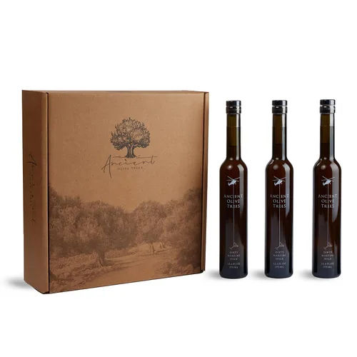 Vista 6 de ÁRBOLES DE OLIVA ANTIGUOS - Zumo de oliva para Martinis sucios Salmuera de oliva perfecta para Martini, Vermouth y Dirty Sue 373.9 ml 1 unidad